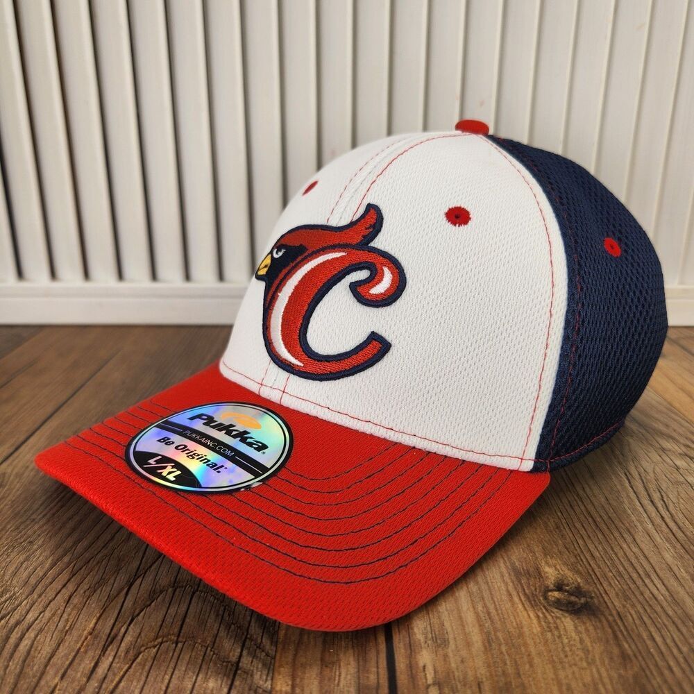 St. Louis Cardinals Pukka Flexfit L/XL Hat Cap Red White Blue Mesh Alternate 'C'